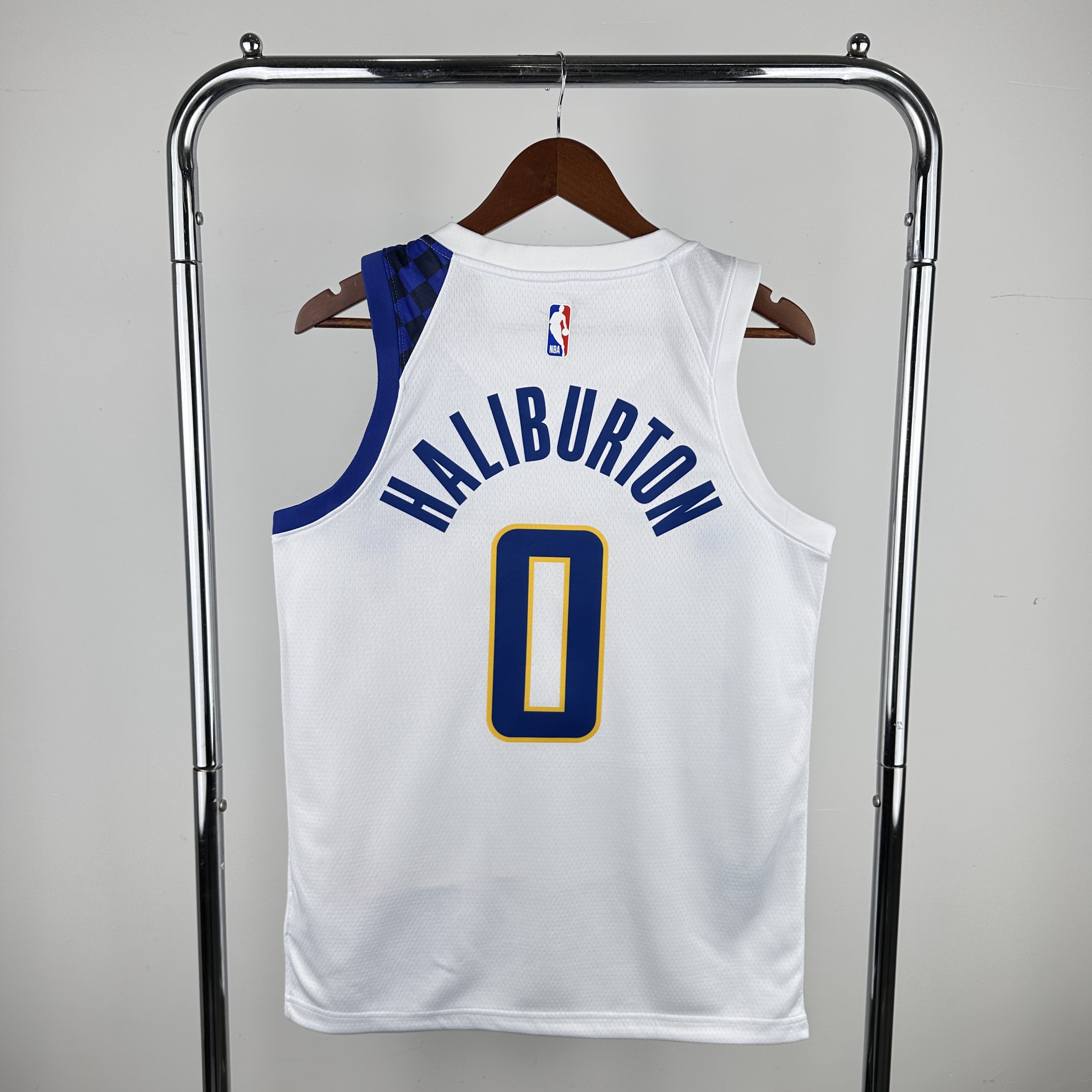 Men Indiana Pacers #0 Haliburton White City Edition Nike 2024 NBA Jersey